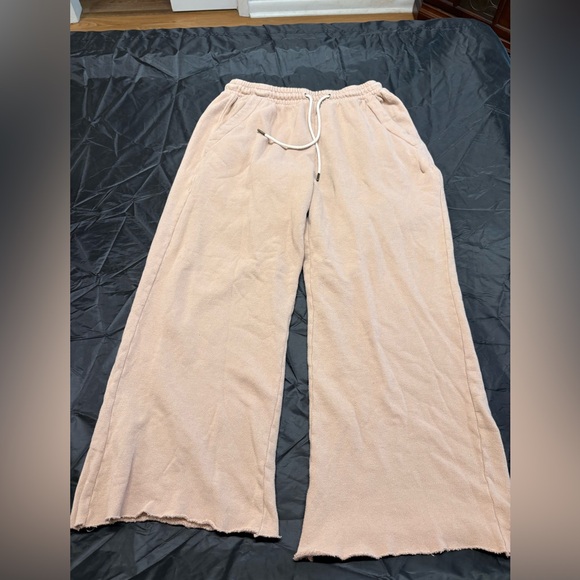 Citizens Of Humanity Pants - Citizen of Humanity Wide Leg ankle cropped sweatpants